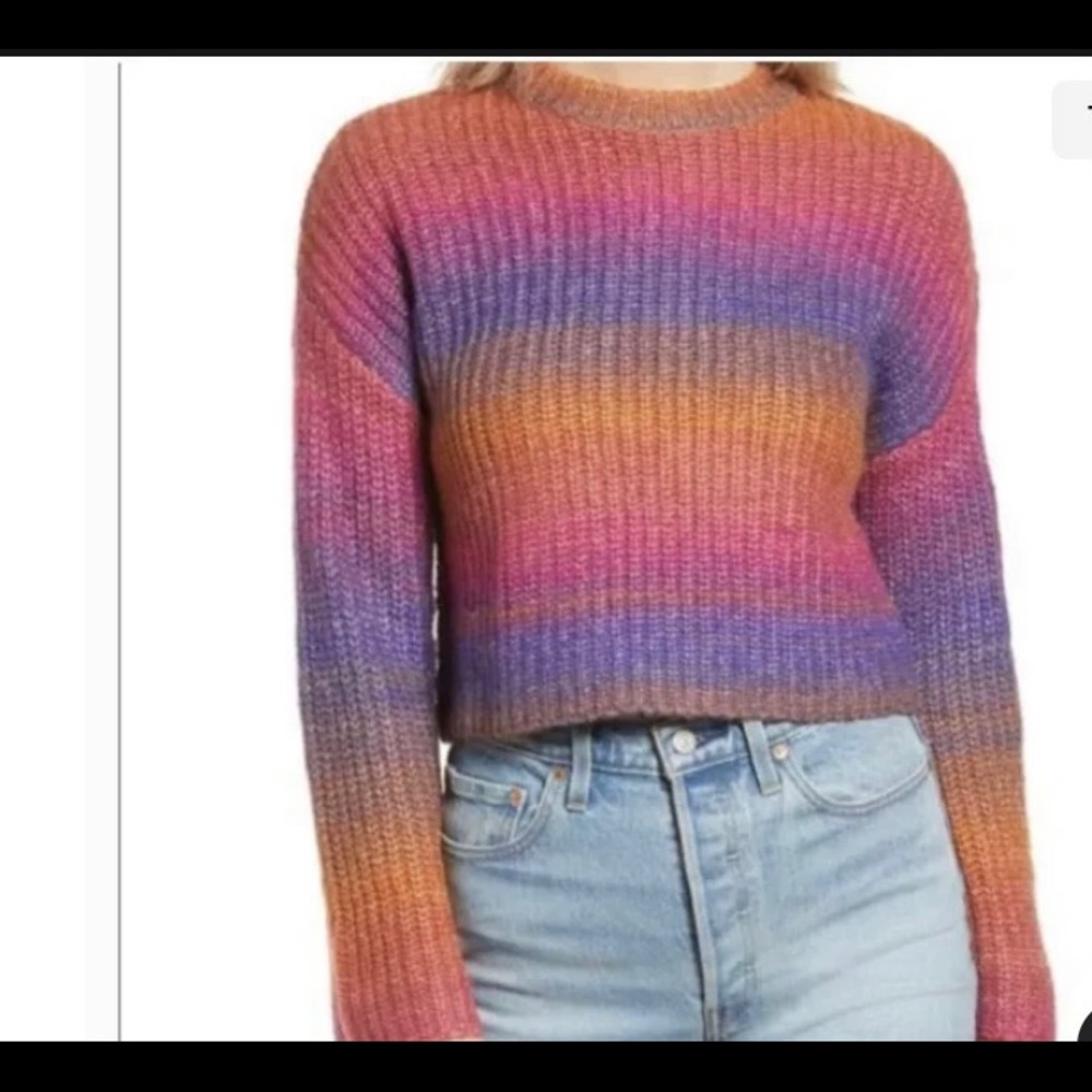 BP Space Dye Sweater In Purple Orchid Spacedye NWT size xs